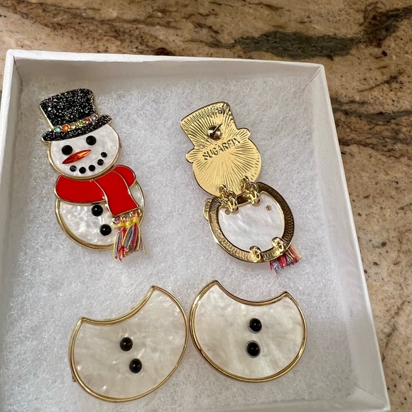 Sugarfix by Baublebar Festive Snowman & Christmas Tree earrings Set - Picture 10 of 10